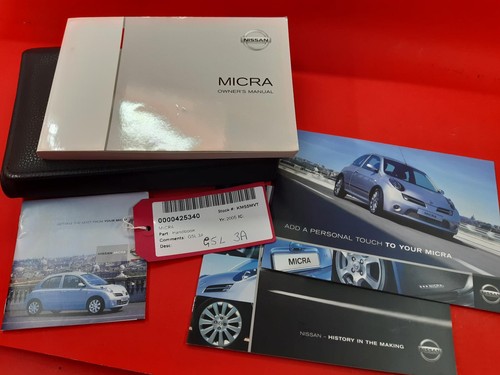 Nissan micra handbook 2005 - handbook,