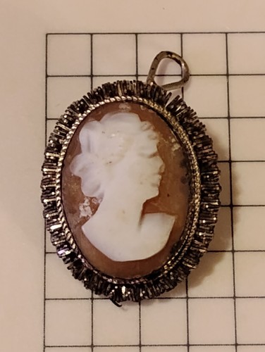 Oval carved shell - oval,