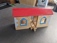 Wooden Railway Track Crossover