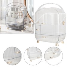 Dust-proof Makeup Organiser Storage Box Drawers Bedroom Skin Care Cosmetic Case