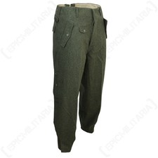 WW2 German Field Grey Jump Trousers - Repro Pants Paratrooper Military Uniform