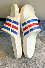 Flip Flops Adidas Men Women Shoes Unisex Mules Slippers Size 7 Preowned VGC