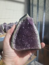 Natural Amethyst Druze Geode Quartz Crystal Cluster 910g 10x10cm