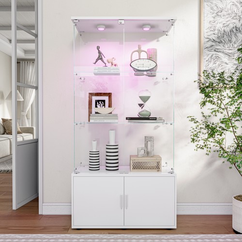 Glass display with - glass, led