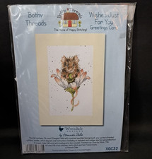 Bothy Threads Field Mouse XGC32 16-Count Cross Stitch Kit for Greetings Card (B)