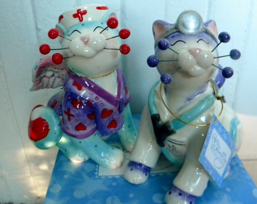Whimsiclay nurse cat - whimsiclay,