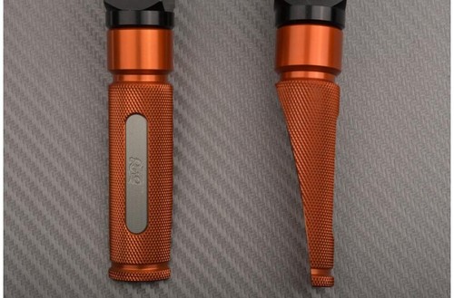 Orange titanium pair front - of,