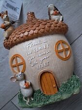 NEXT Friends Hanging Wall Plaque Rustic Rabbit Hedgehog Mouse 3D Animals 