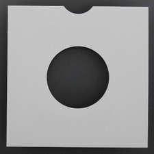 25 x 7" White Cardboard Record