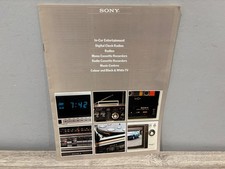 Vintage Sony Product Catalogue 1979 Walkmans / HIFI / Clock radio / Car Cassette