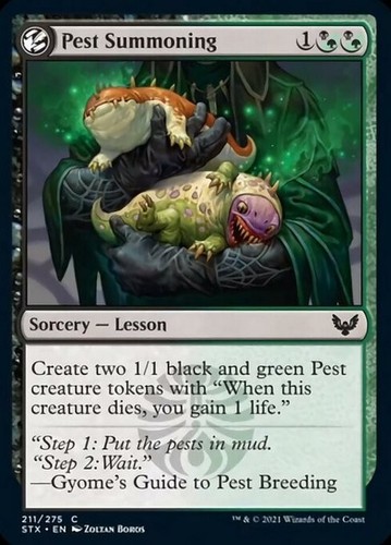 Pest summoning strixhaven - summoning,