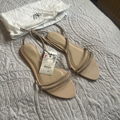 Zara bnwt diamanté - zara, beige