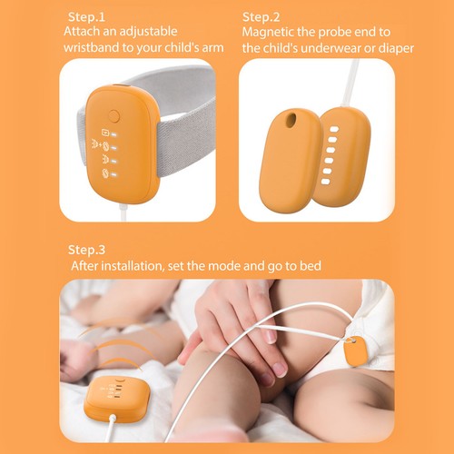 Bedwetting monitor orange long - bedwetting,
