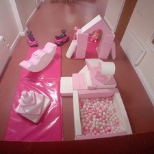 Girly BIrthday Party Soft Play Pink And White Ages 1 To 5 Years HIRE ONLY