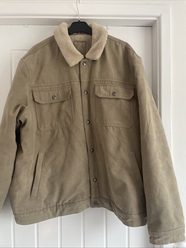 Men beige fur lined - fur,
