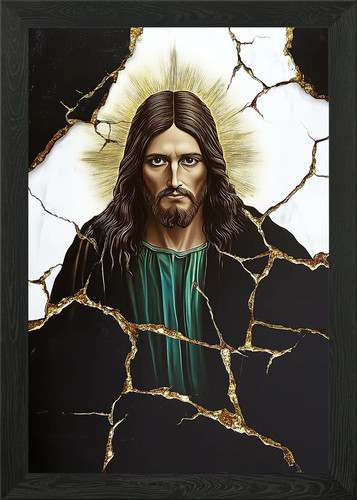 Jesus christ painting framed - jesus,