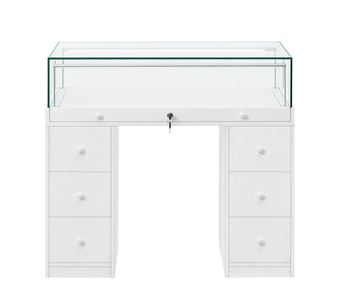 Glass display counter - glass, counter-6x