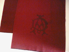 Dunhill mens 100% cashmere scarf burgundy NEW winter wool luxury designer