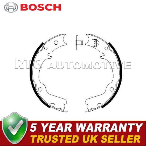 Bosch rear hand brake shoes - hand,