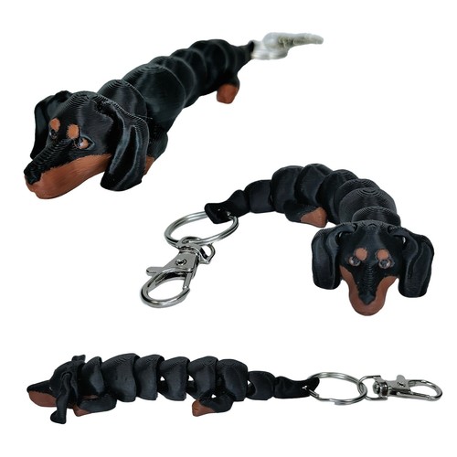Printed dachshund flexi - printed,