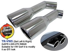 Exhaust tips dual tailpipe