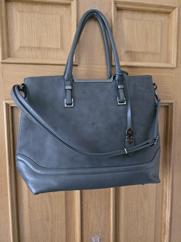 Bessie slate grey handbag tote - grey, handbag/tote