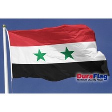Syria Syrian 2 Star Flag Table Hand Waving Flags Bunting Party Scrunchie Display