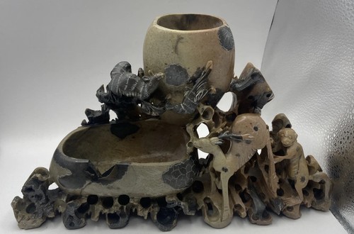 Large chinese soapstone hand - chinese,