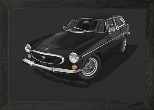 Volvo p1800 framed wall art - volvo,