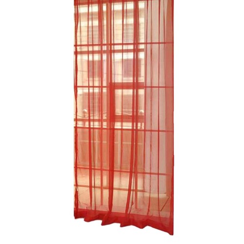 Sheer scarf divider curtain - sheer,