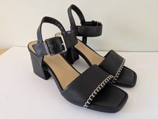 Ladies Clarks Square Toe Black