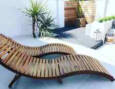 Wooden Sun Lounger Outdoor