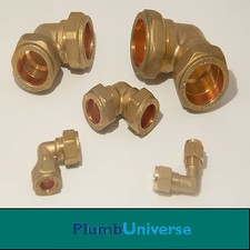 Brass elbow compression 6mm - -6mm,