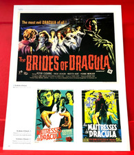 The Brides Of Dracula Cushing Hammer Movie/Film Poster Art PICTURE/PRINT 13"x 10