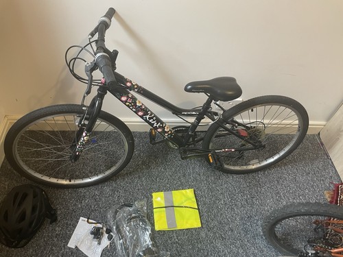 Black mountain bike - bike, kits