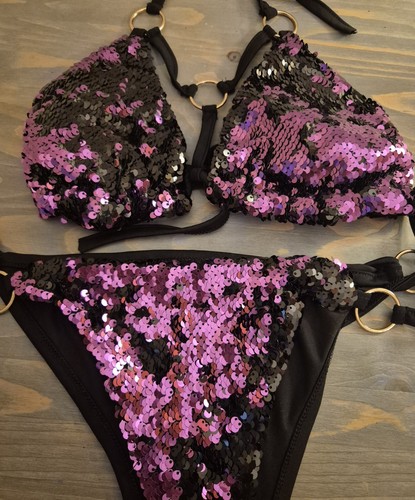 Pink and black - and, sequinned