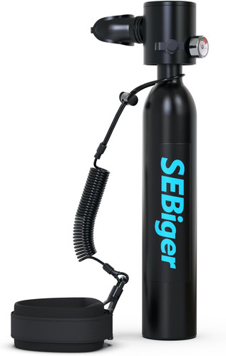 Diving tank with dot - with,