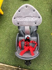 Weeride Front Baby Bike seat in Great condition - Grey with Red Belt