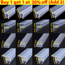 2M F/H/U Shape Bath Door Shower Screen Enclosure Seal Strip for 6~12mm Glass UK