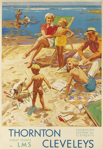 Vintage railway poster - vintage,
