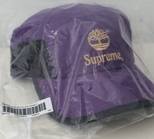 SS21 Supreme x Timberland camp cap rust hat waterproof purple New