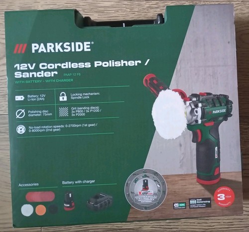 Parkside 12v cordless - 12v, polisher