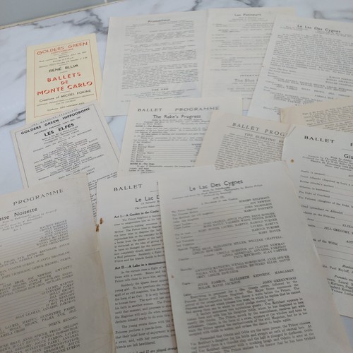 Lot 1937 ballet - of, programmes