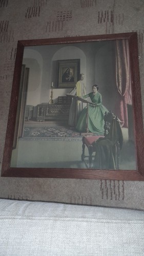 Antique framed print leonard - print,