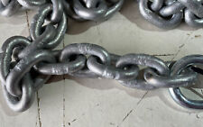 3 Metres Of 6mm Short Link Galvanised  Chain With 2 8mm Nickel Snap Hooks