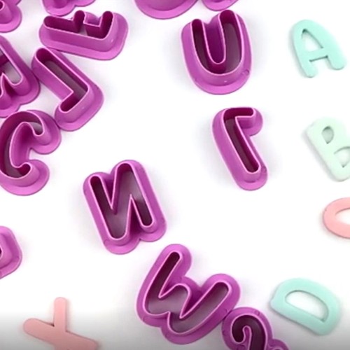 Cute alphabet letter - letter, plastic