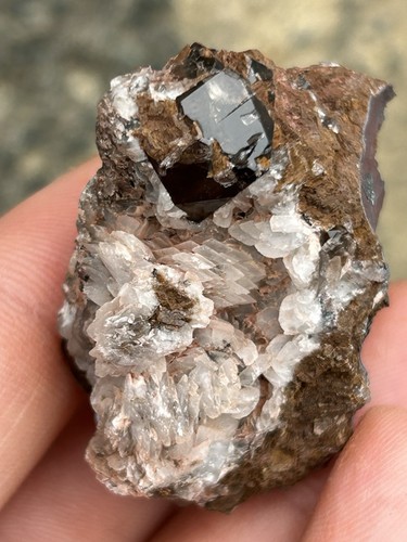 Smokey quartz calcite - smokey,