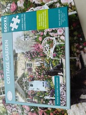 Otter House Puzzle Kit 500XL Pieces Cottage Garden Complete GC