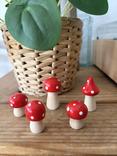 Set five wooden red - set,