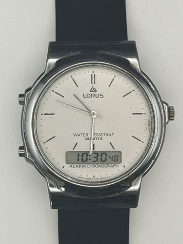 Lorus quartz alarm chronograph - lorus,